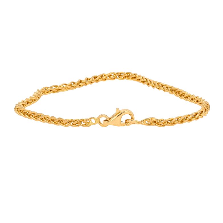 Yellow gold palm mesh...