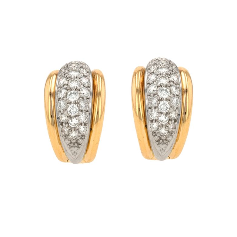 Diamond hoop earrings 0.66...