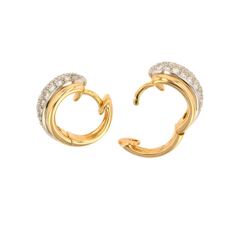 Diamond hoop earrings 0.66...