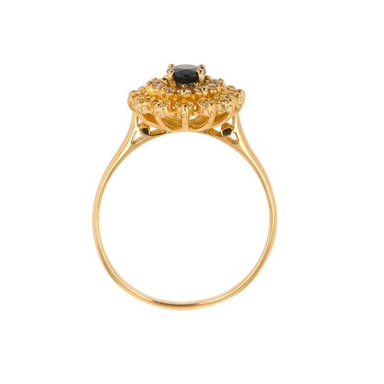 Sapphire daisy ring 0.59...