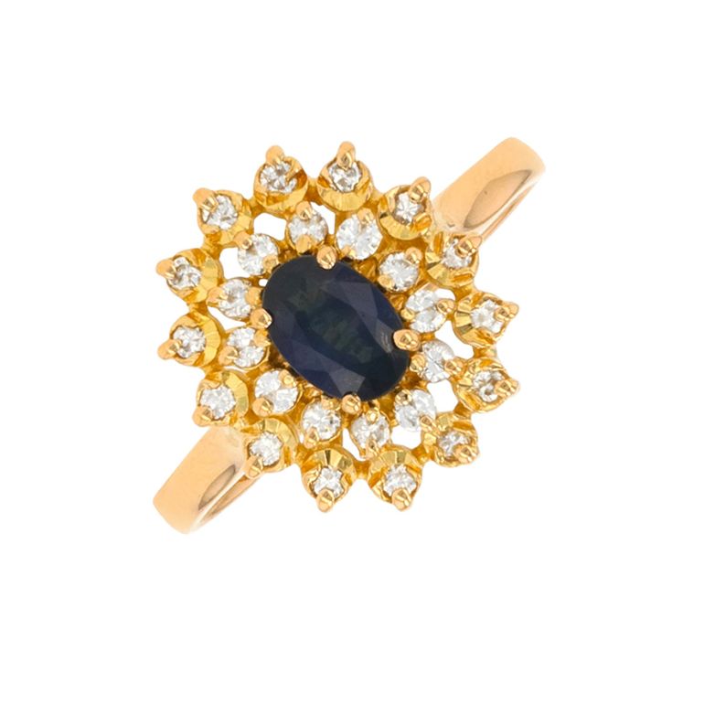 Sapphire daisy ring 0.59...