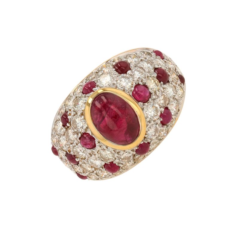 Ring ruby 4.76 carats and...