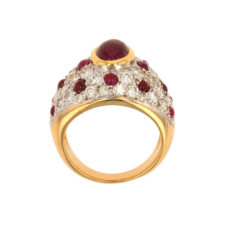 Ring ruby 4.76 carats and...