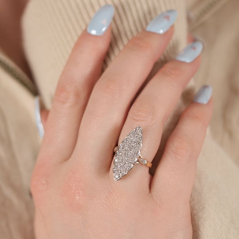 Marquise ring diamonds 0.82...