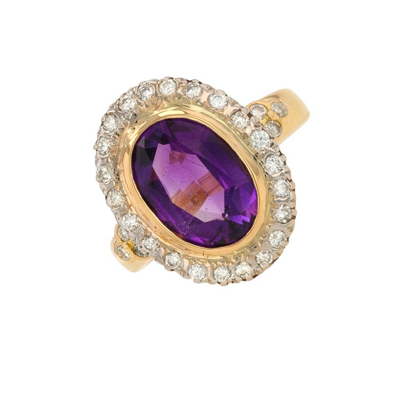 Vintage ring amethyst 3.44...