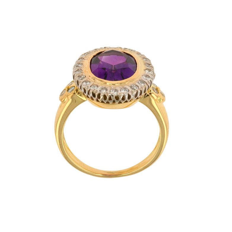 Vintage ring amethyst 3.44...