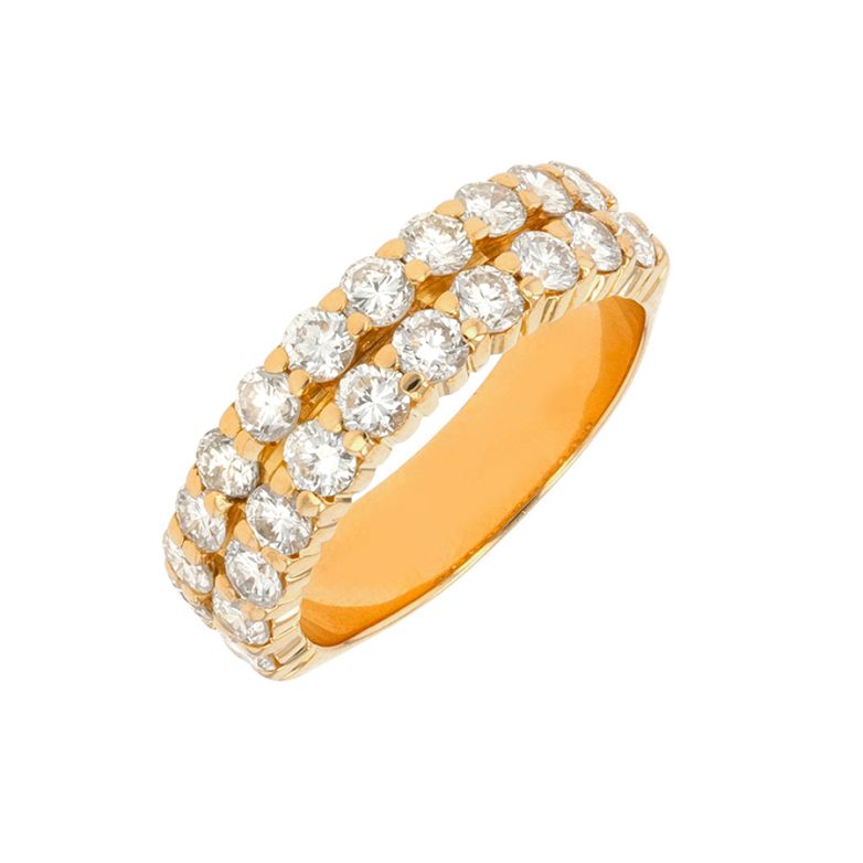 Double row diamond wedding...