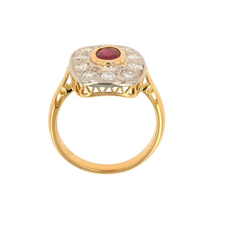 Vintage ring ruby 0.77...