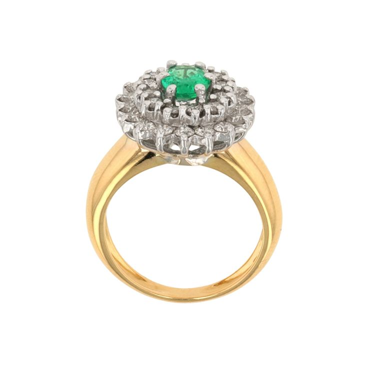 Ring emerald 0.50 carat and...