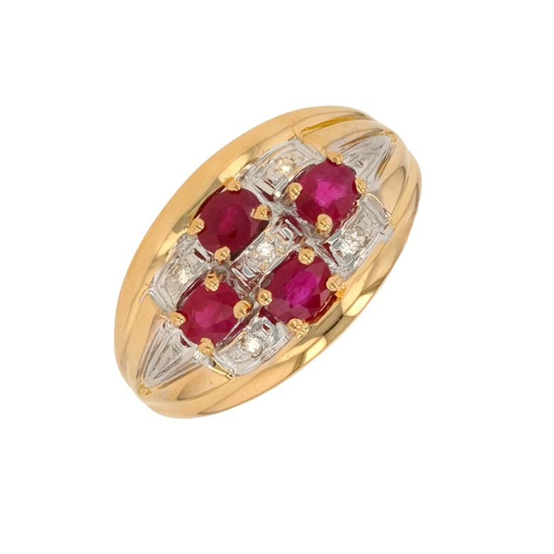 Ring ruby 0.80 carat and...