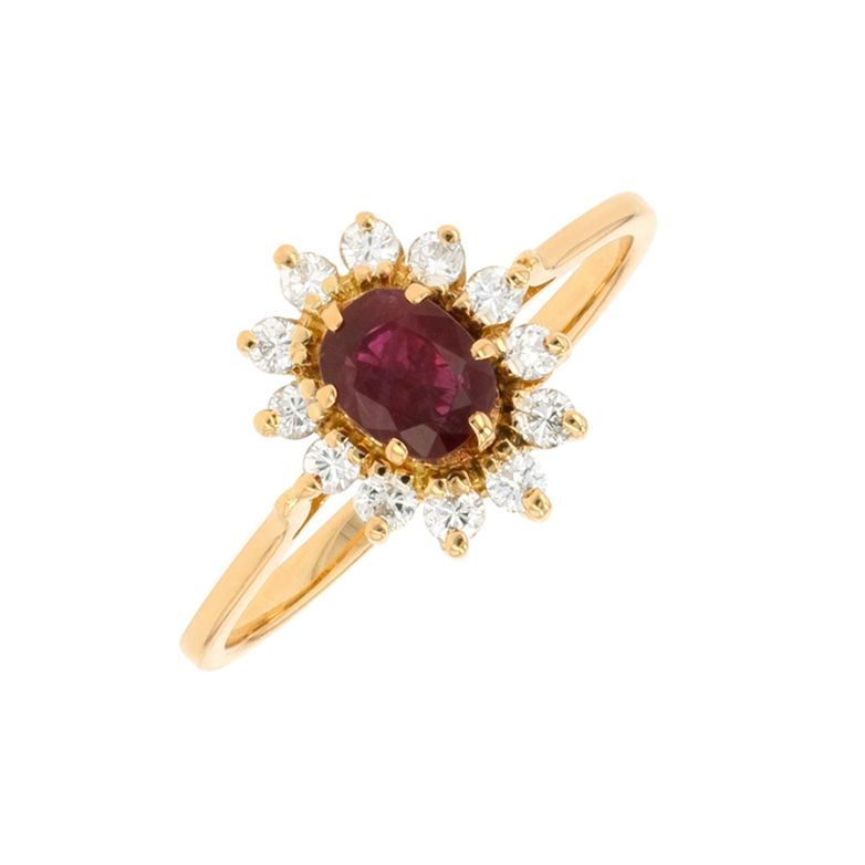 Ring marguerite ruby 0.54...