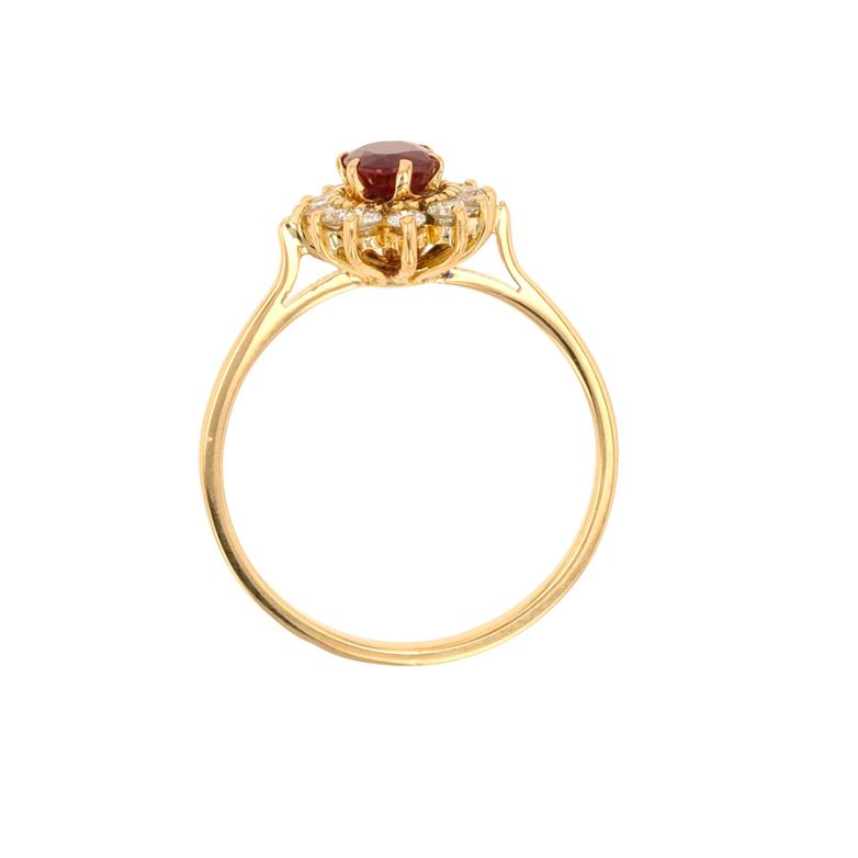 Ring marguerite ruby 0.54...