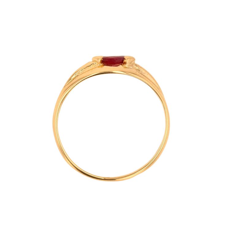 Ruby ring 0.15 carat yellow...
