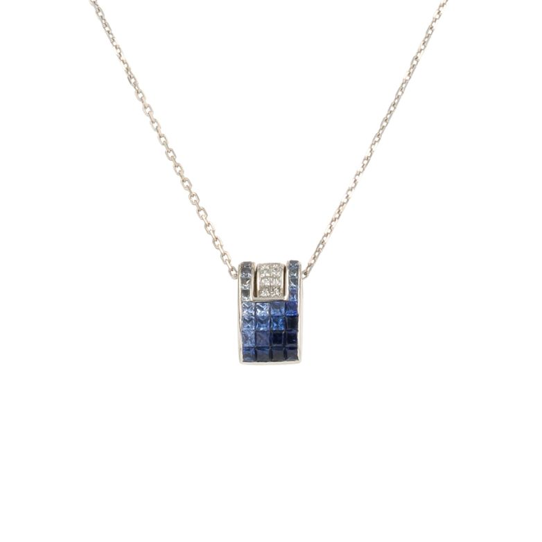 Necklace sapphires 1.12...