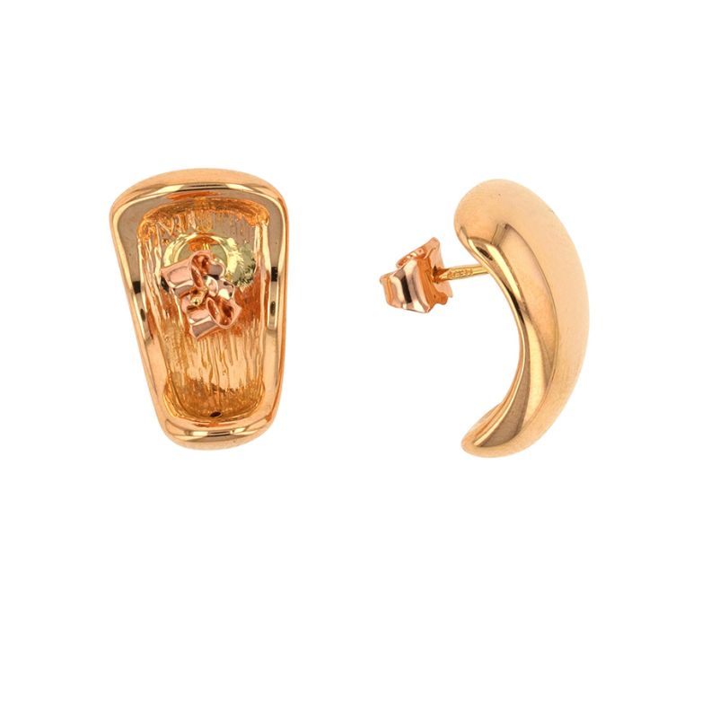 Yellow gold earrings 2.53g