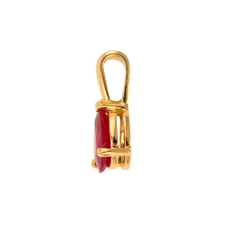 Pendant ruby 0.72 carat...