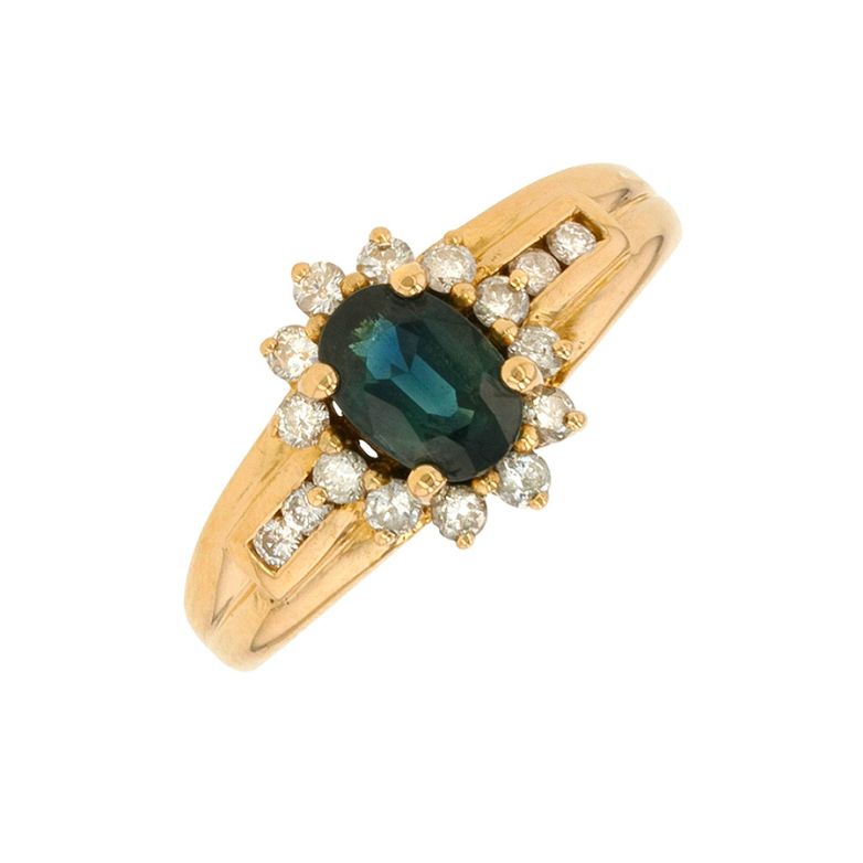 Daisy ring sapphire 0.83...