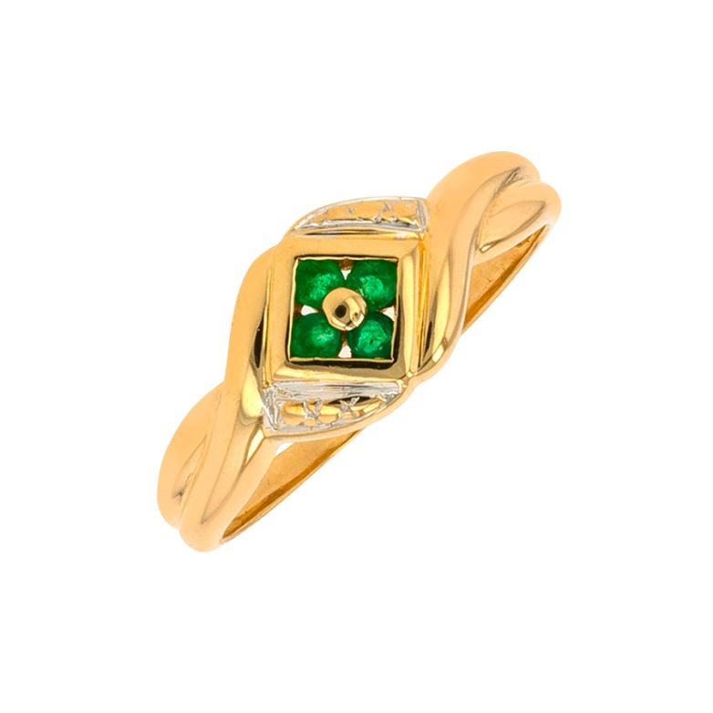 Emerald ring 0.08 carat...