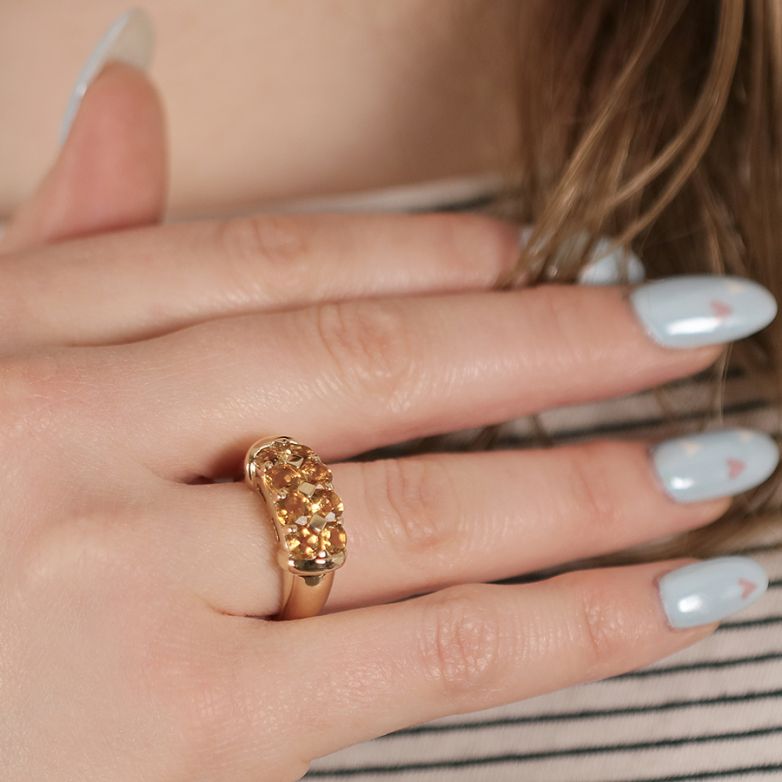 Ring citrines 0.72 carat...