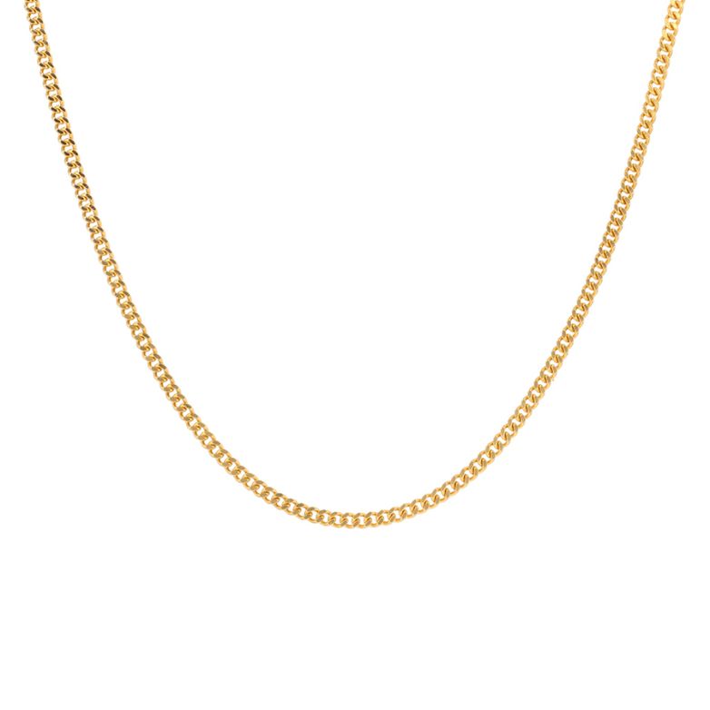 11.06g yellow gold curb chain
