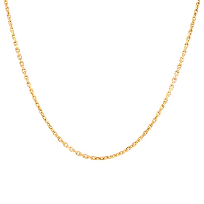 Yellow gold forçat chain...