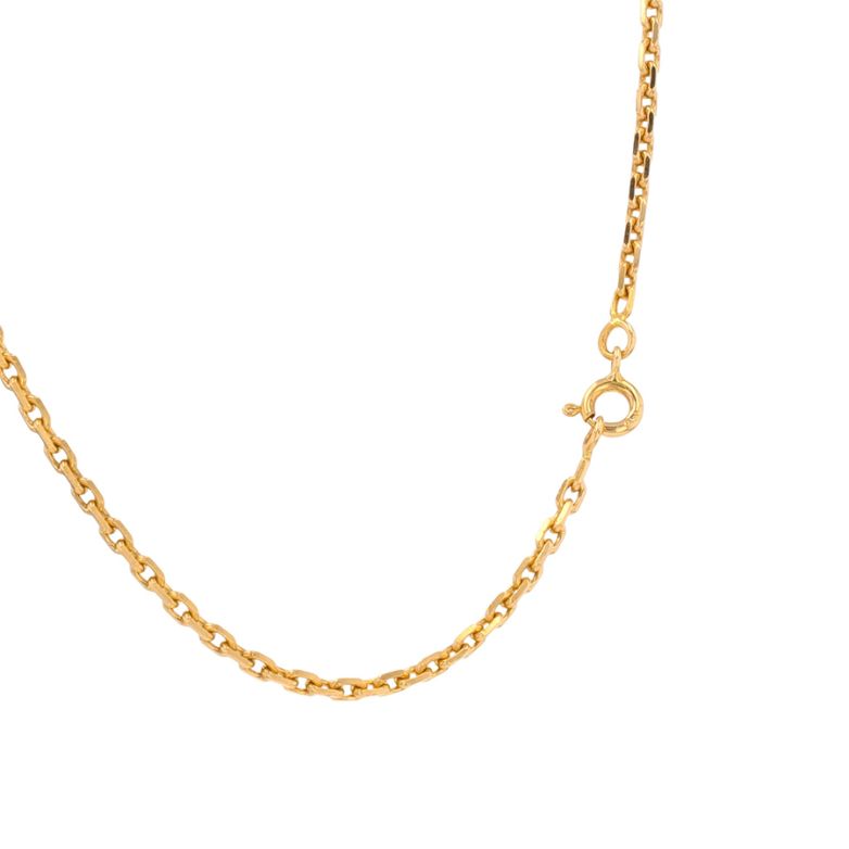 Yellow gold forçat chain...