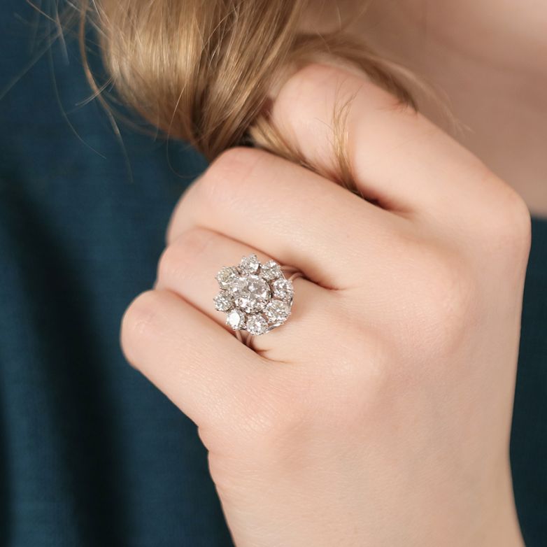 Vintage ring diamonds 2.62...