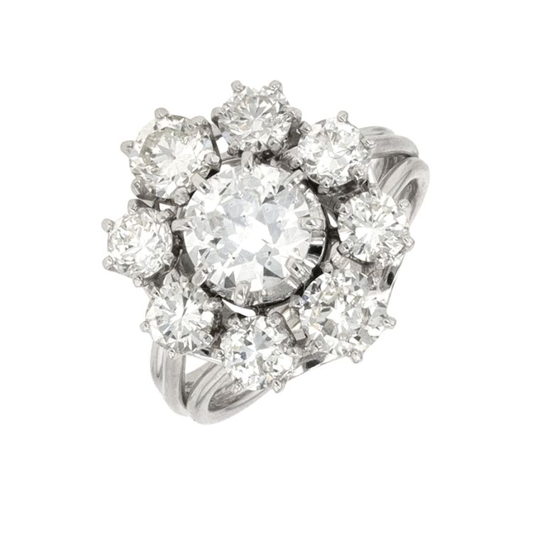 Vintage ring diamonds 2.62...