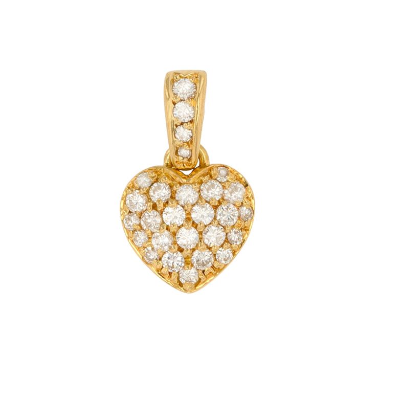 Heart pendant diamonds 0.44...