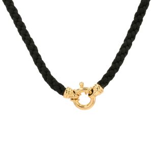 Yellow gold cord necklace...