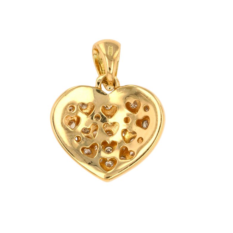 Heart pendant diamonds 0.50...