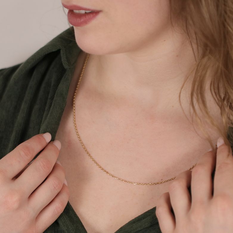 Yellow gold forçat chain 5.64g