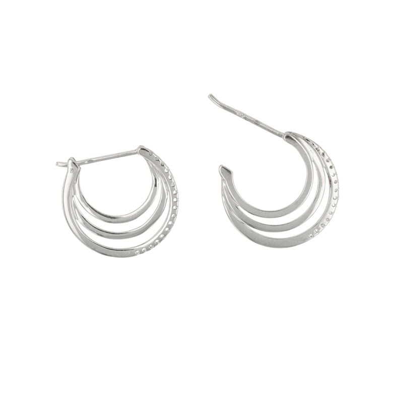 Diamond hoop earrings 0.08...