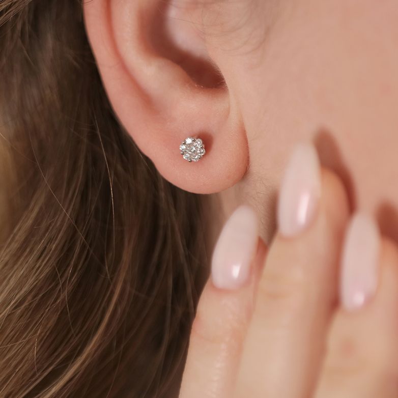 Earrings diamonds 0.12...