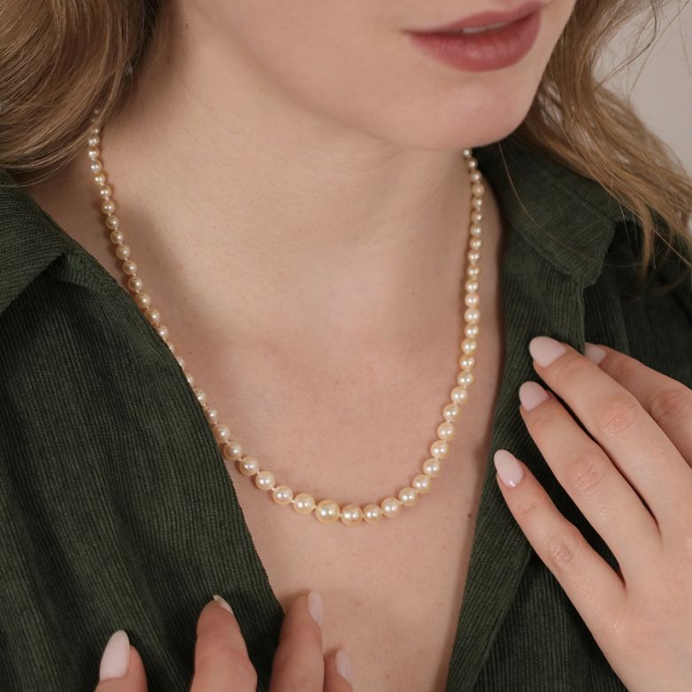 Collier vintage perles de...