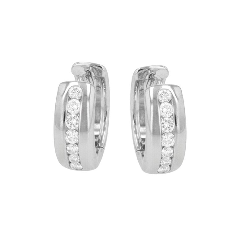 Diamond hoop earrings 0.35...