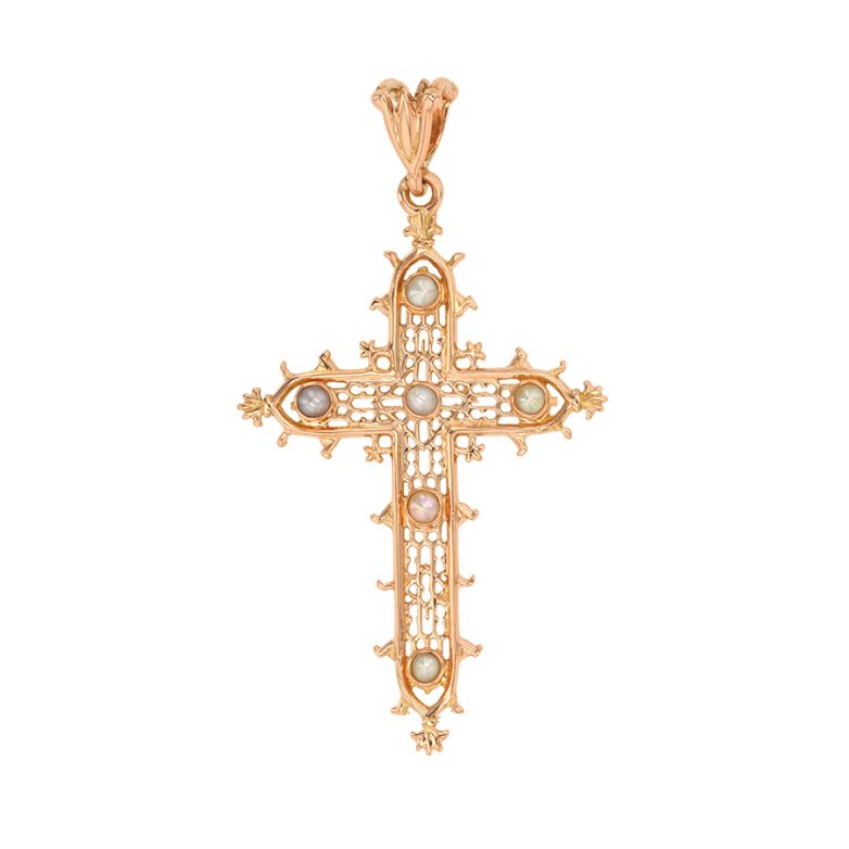 Vintage cross yellow gold...
