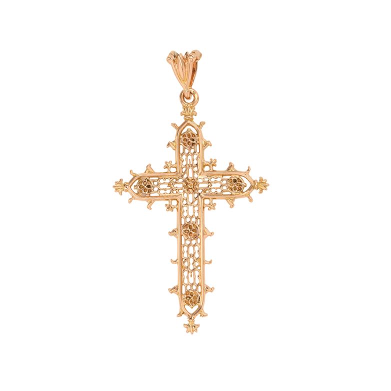 Vintage cross yellow gold...
