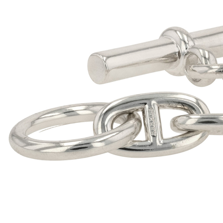 HERMES silver anchor chain...
