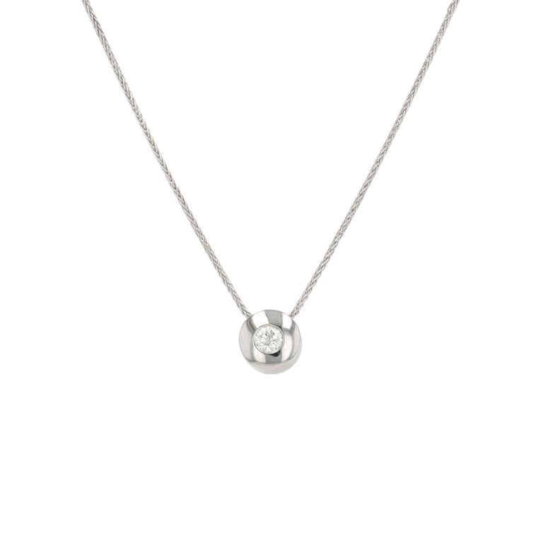 Collier diamant 0.18 carat...