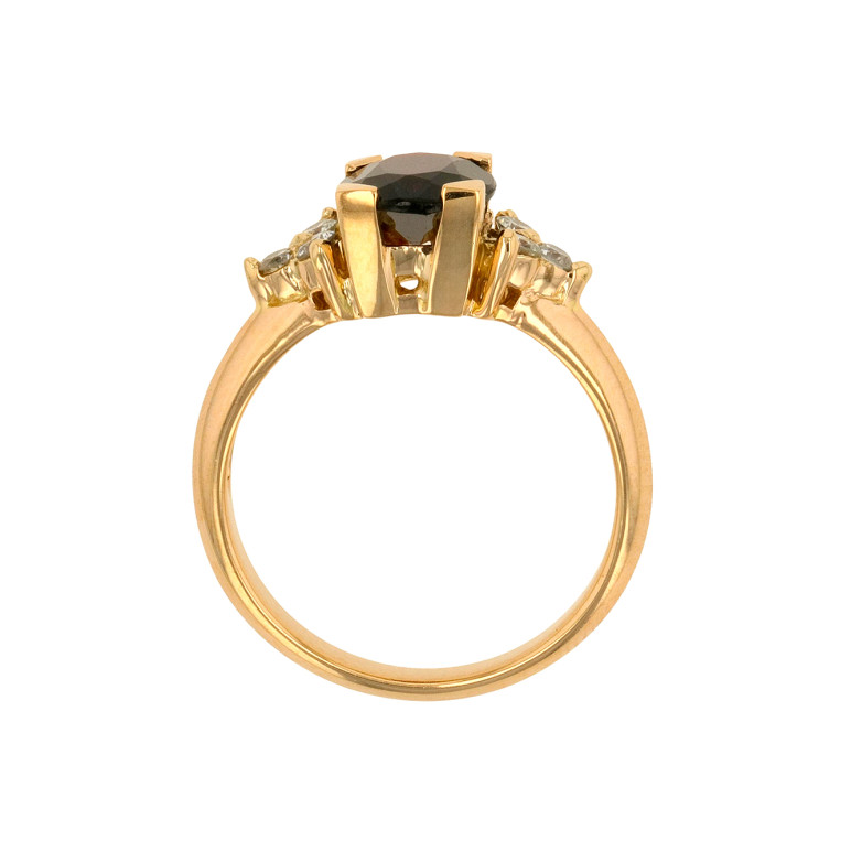 Ring garnet 1.84 carat and...