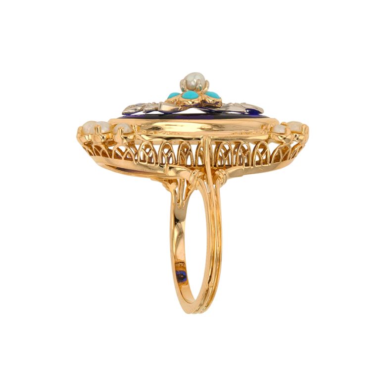 Antique enamel, diamond,...