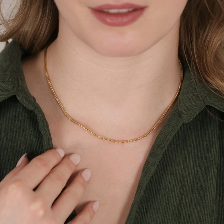 Yellow gold palm chain 8.25g