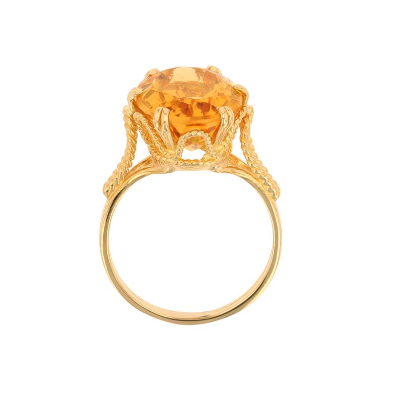 Bague vintage citrine 7.91...