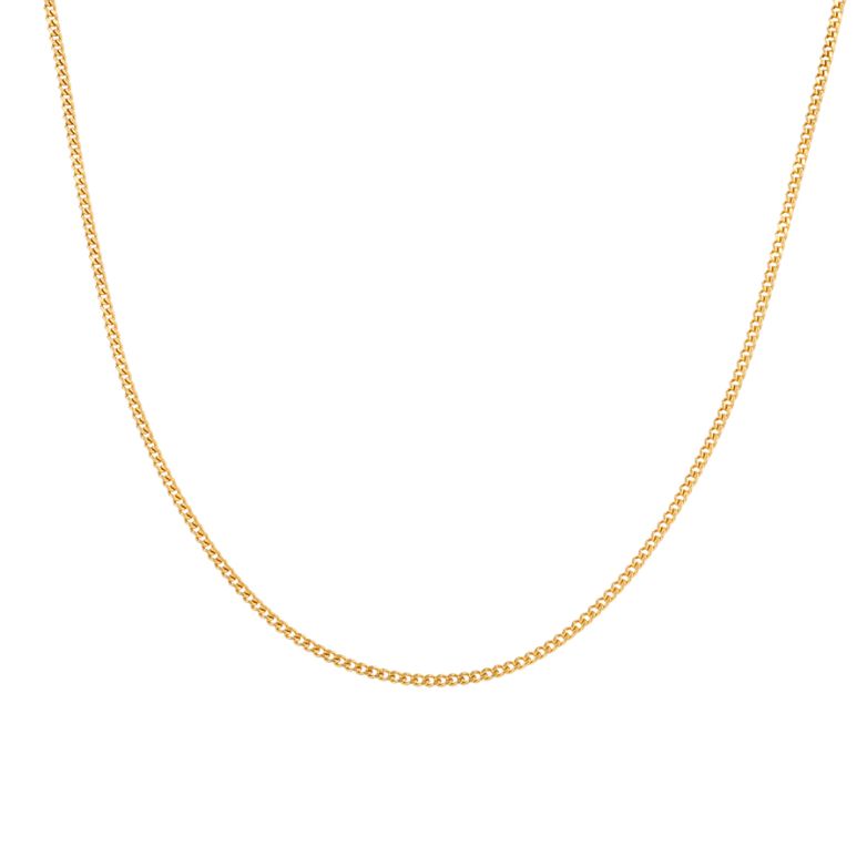 Yellow gold curb chain 4.39g