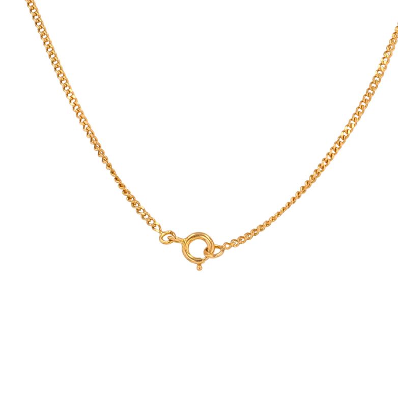 Yellow gold curb chain 4.39g