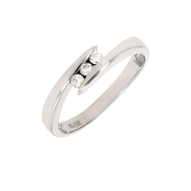 Diamond trilogy ring 0.12...