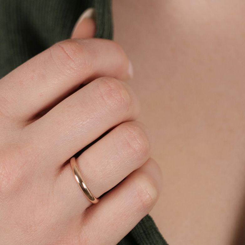 2.66g Yellow Gold Wedding Band