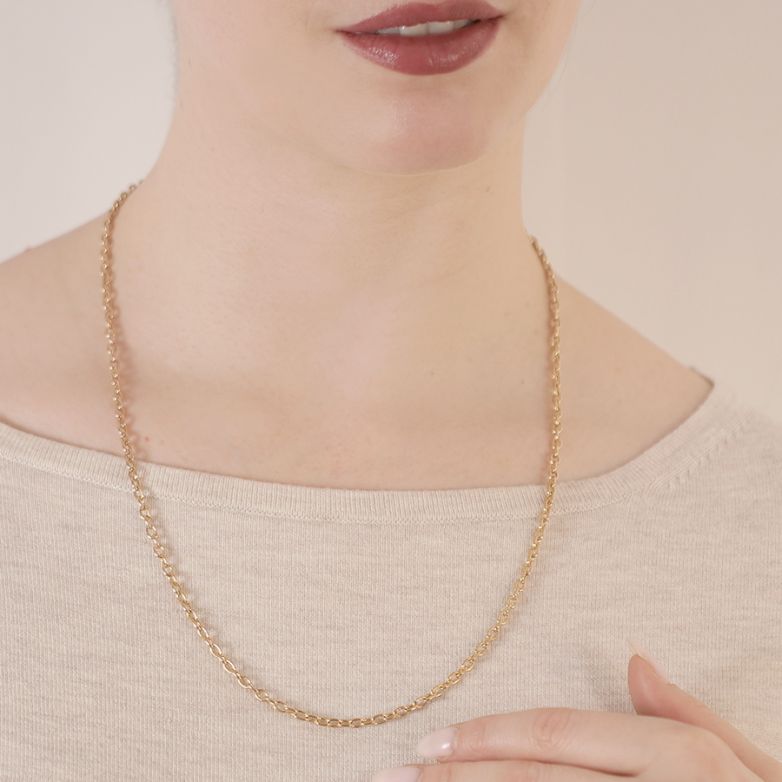 Yellow gold forçat chain...
