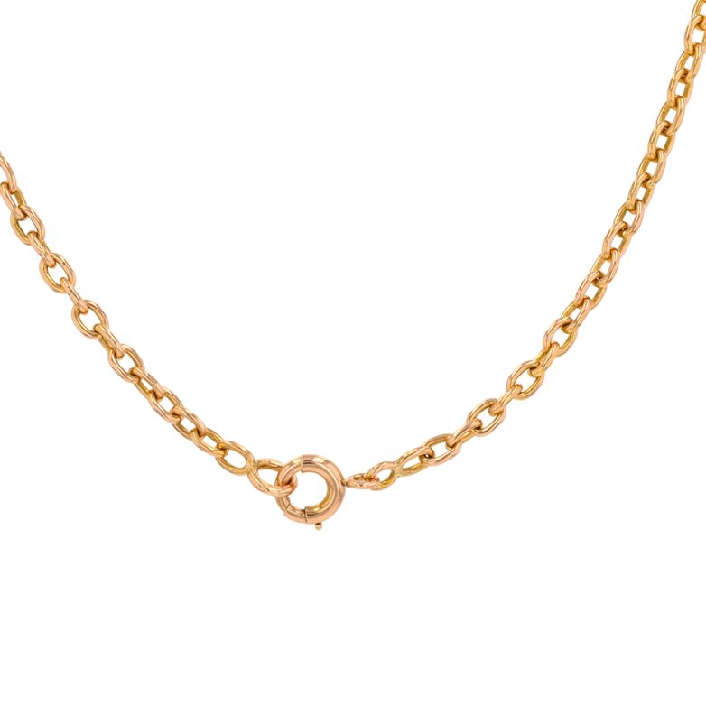 Yellow gold forçat chain...
